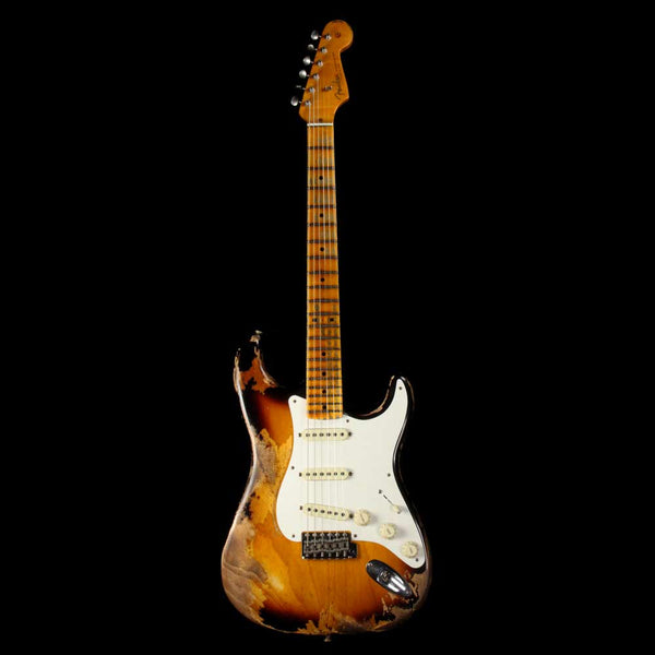 Fender Custom Shop '57 Stratocaster Heavy Relic Flash Coat Lacquer 2-Tone  Sunburst #CZ538781