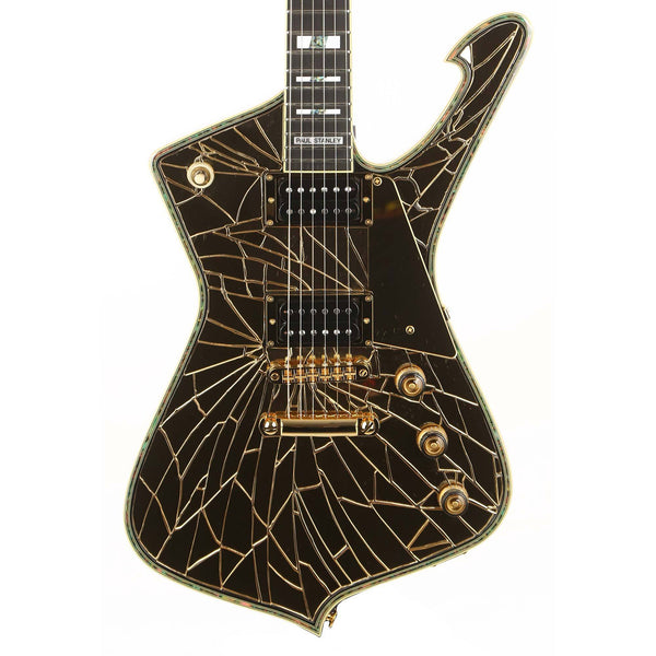 Ibanez PS4CM Paul Stanley Signature Cracked Mirror Gold #213301K191403