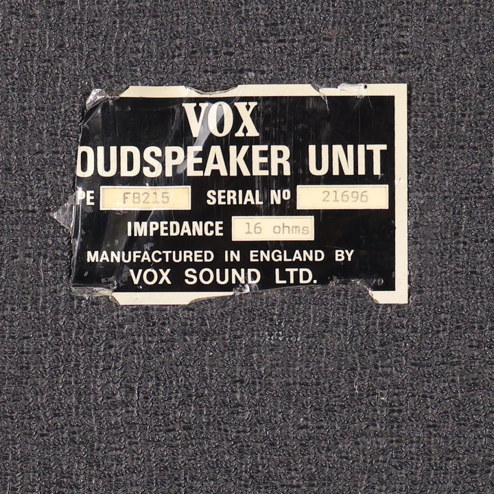 1960s Vox FB215 2x15 Amplifier Cabinet