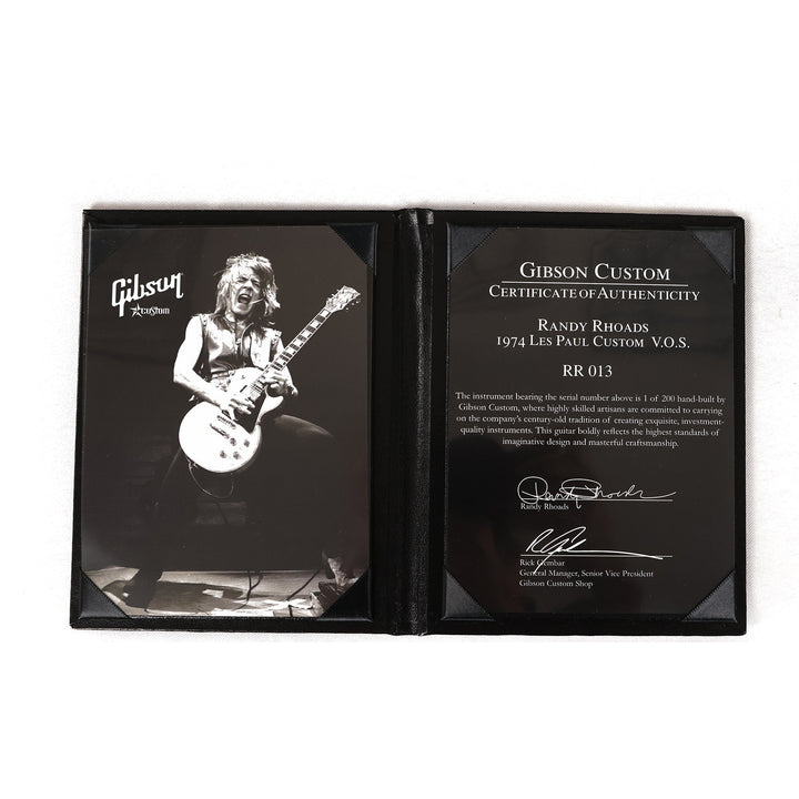 Gibson Custom Shop Randy Rhoads 1974 Les Paul Custom VOS 2010