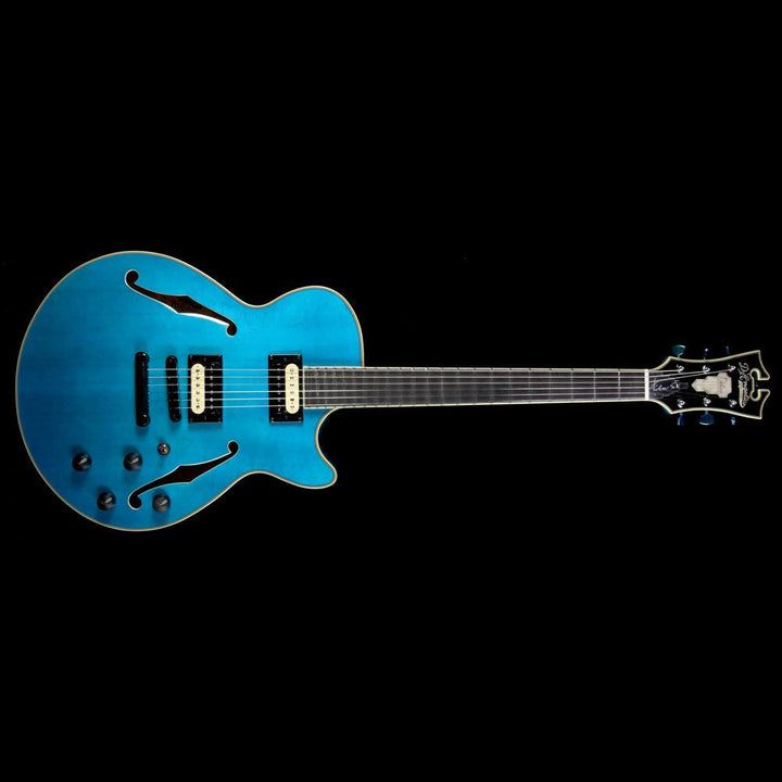 D'Angelico Deluxe Fabrizio Sotti SS Electric Guitar Transparent Blue