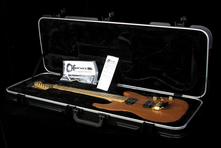 Charvel Custom Shop Exclusive Natural Series Carbonized Recycled Redwood San Dimas HH Electric Guitar