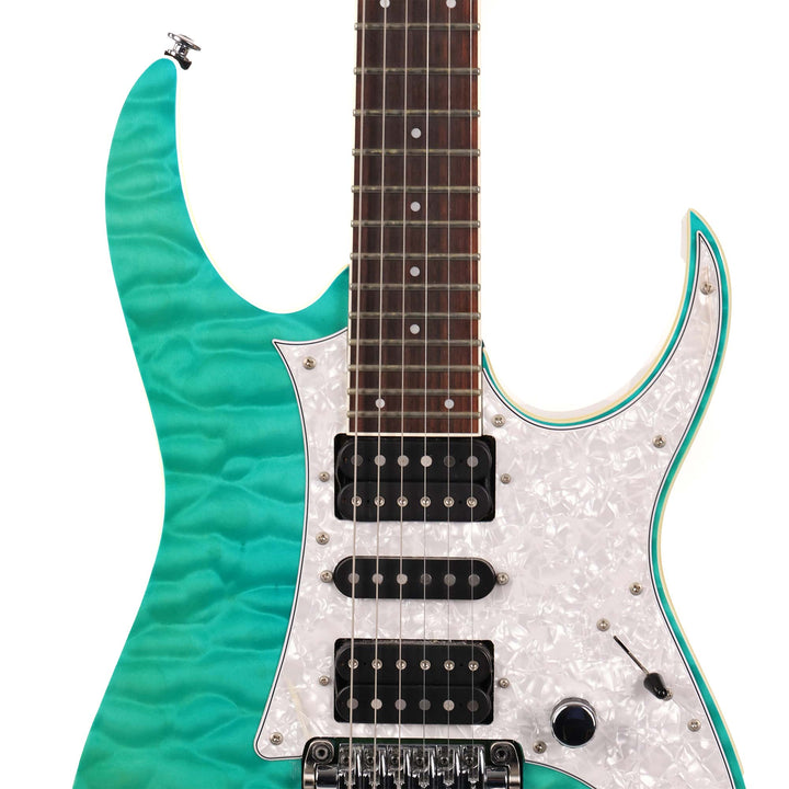 Ibanez Prestige RG2750QV Transparent Aqua Blue 2013