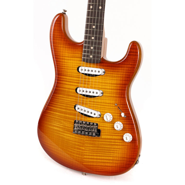 Fender Custom Shop 1963 Stratocaster Brazilian Rosewood Board Masterbuilt Yuriy Shishkov Tobacco Burst Edge Top