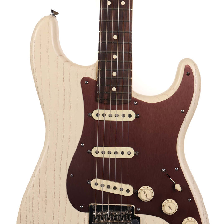 Fender FSR American Stratocaster Rustic Ash Olympic White 2013