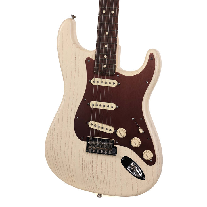 Fender FSR American Stratocaster Rustic Ash Olympic White 2013