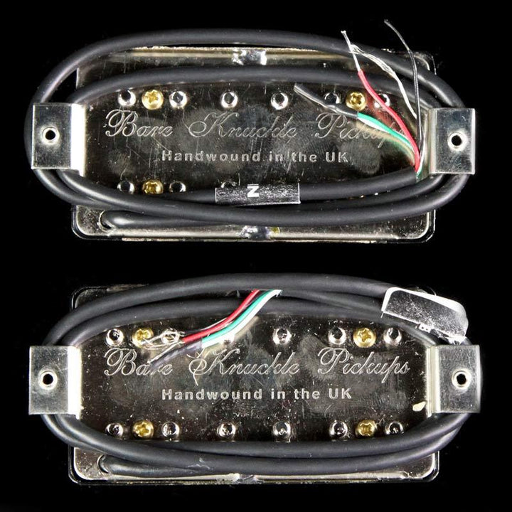 Bare Knuckle Juggernaut Humbucker Pickup Set Black Bulb Etch