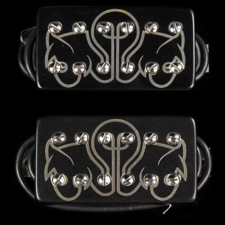 Bare Knuckle Juggernaut Humbucker Pickup Set Black Bulb Etch