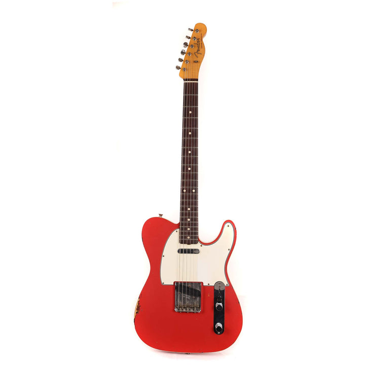 Fender Custom Shop 1962 Telecaster Custom Relic Fiesta Red over 3-Tone Sunburst Masterbuilt Paul Waller 2023