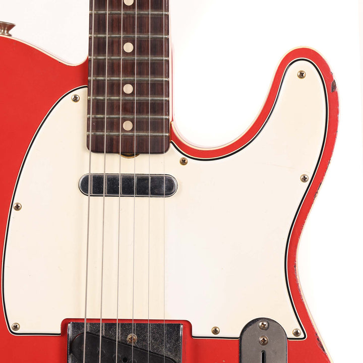 Fender Custom Shop 1962 Telecaster Custom Relic Fiesta Red over 3-Tone Sunburst Masterbuilt Paul Waller 2023