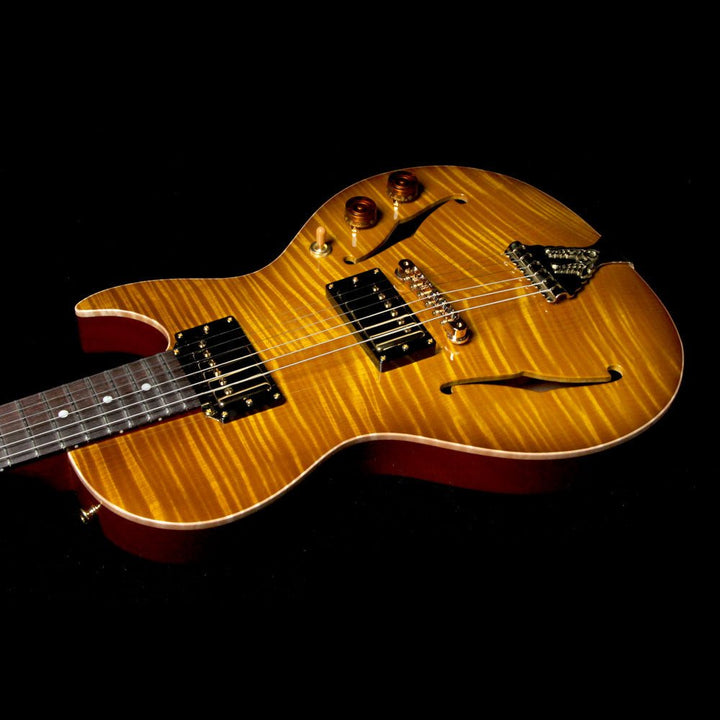 B&G Guitars Little Sister Private Build Brazilian Rosewood Fretboard Electric Guitar Lemon Burst