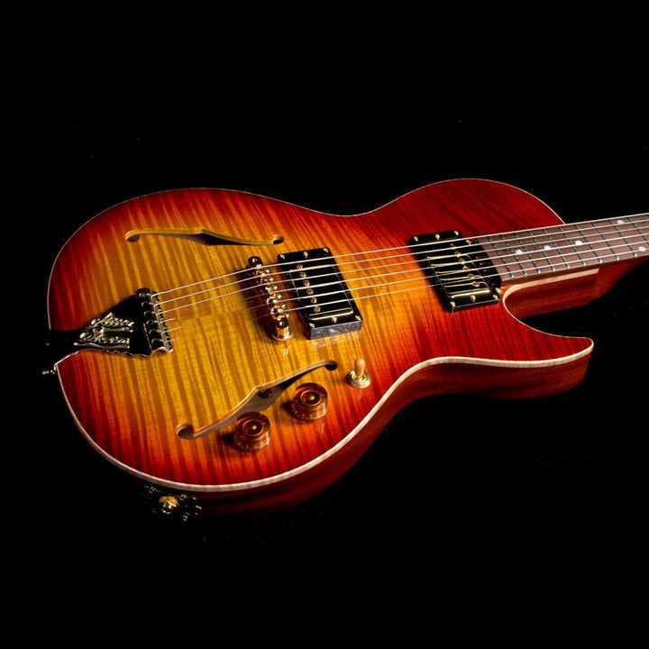 B&G s Little Sister Private Build Brazilian Rosewood Fretboard Cherry Burst