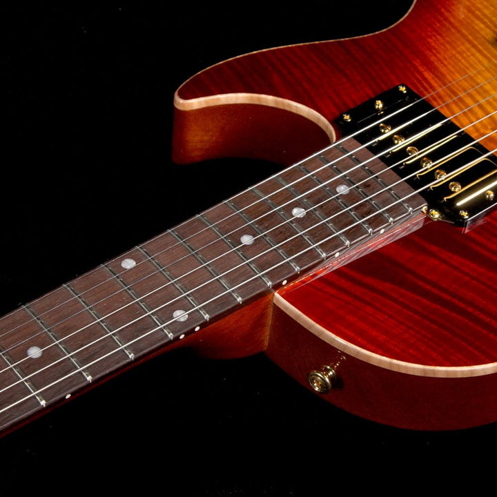 B&G s Little Sister Private Build Brazilian Rosewood Fretboard Cherry Burst