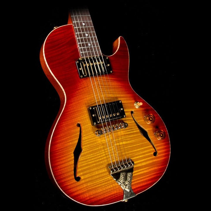 B&G s Little Sister Private Build Brazilian Rosewood Fretboard Cherry Burst