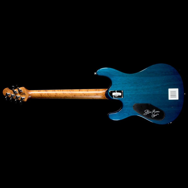 Ernie Ball Music Man Ball Family Reserve Steve Morse HH Electric Guitar Tahitian Blue Quilt