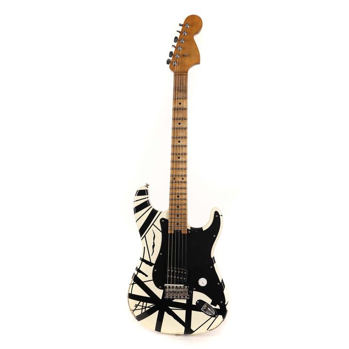 EVH Striped Series '78 Eruption White with Black Stripes Relic 2022