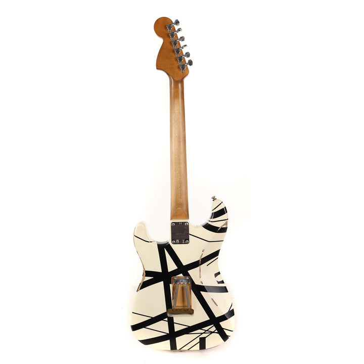 EVH Striped Series '78 Eruption White with Black Stripes Relic 2022