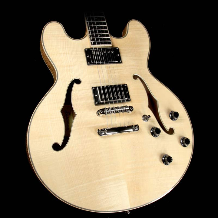 Eastman T186MX-BD Thinline Semi-Hollow Electric Guitar Blonde