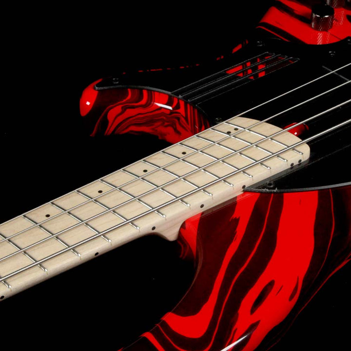 Dingwall NG2 Adam Nolly Getgood Fan Fret 4-String Bass Ferrari Red Swirl Gloss