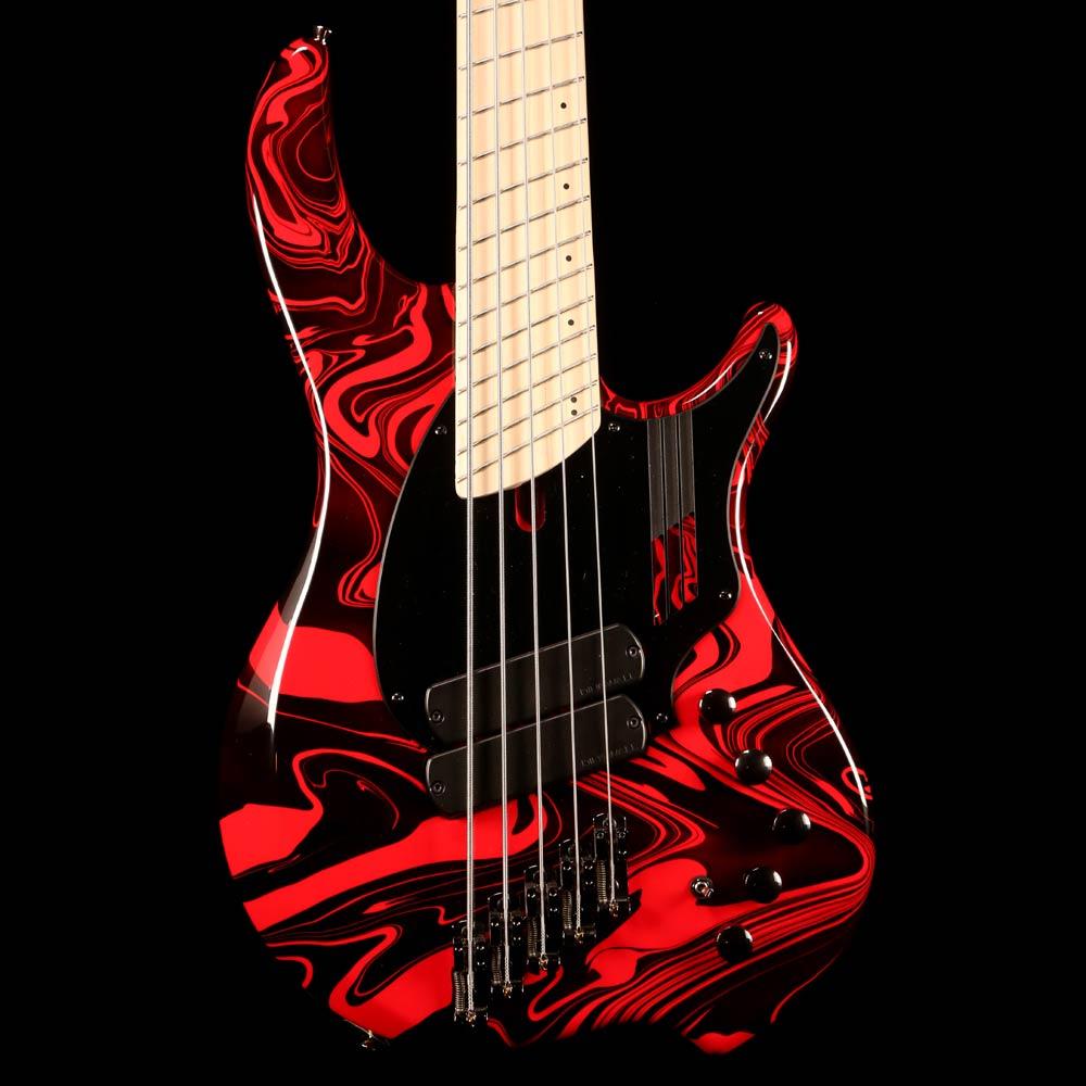 Dingwall NG2 Adam Nolly Getgood Signature Fan Fret 5-String Bass  Lamborghini Gloss Ferrari Red Swirl