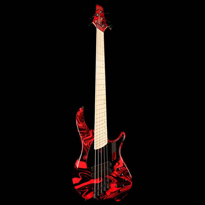 Dingwall NG2 Adam Nolly Getgood Signature Fan Fret 5-String Bass Lamborghini Gloss Ferrari Red Swirl