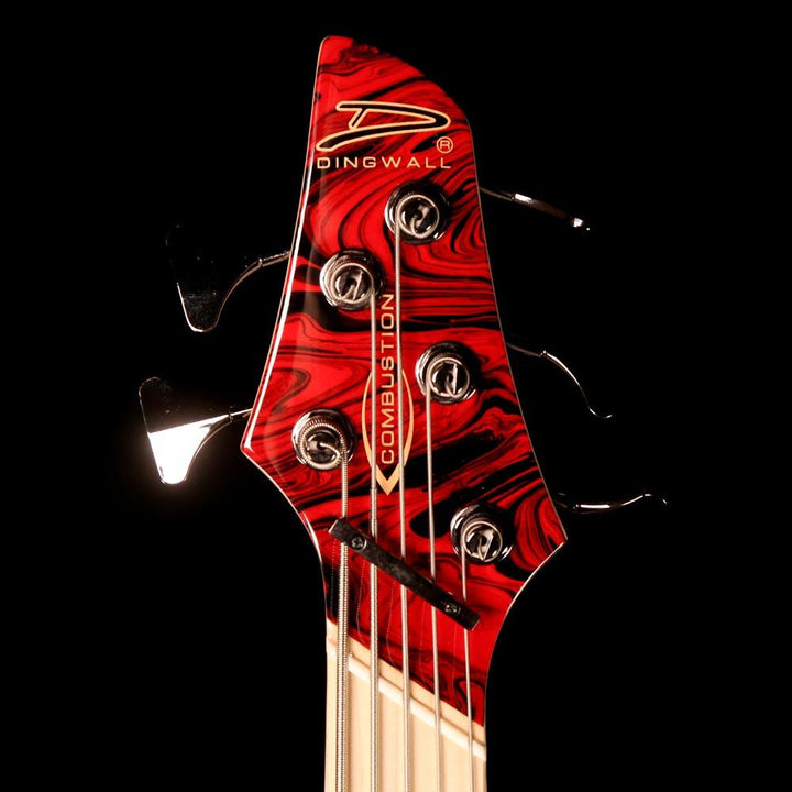 Dingwall NG2 Adam Nolly Getgood Signature Fan Fret 5-String Bass Lamborghini Gloss Ferrari Red Swirl