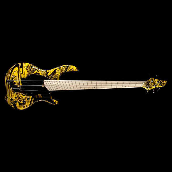 Dingwall NG2 Adam Nolly Getgood Signature Fan Fret 5-String Bass Ferrari Yellow Swirl Gloss