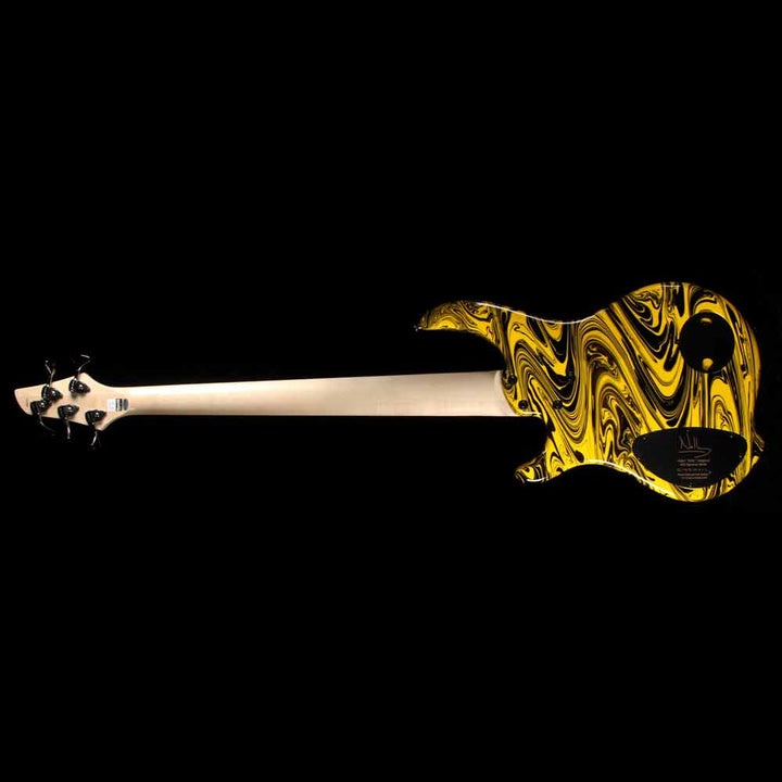 Dingwall NG2 Adam Nolly Getgood Signature Fan Fret 5-String Bass Ferrari Yellow Swirl Gloss