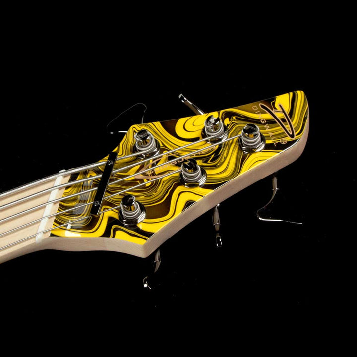 Dingwall NG2 Adam Nolly Getgood Signature Fan Fret 5-String Bass Ferrari Yellow Swirl Gloss