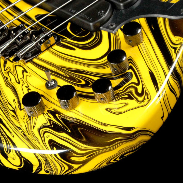 Dingwall NG2 Adam Nolly Getgood Signature Fan Fret 5-String Bass Ferrari Yellow Swirl Gloss