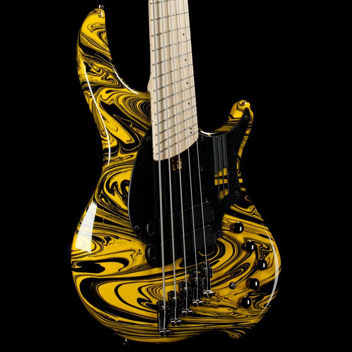 Dingwall NG2 Adam Nolly Getgood Signature Fan Fret 5-String Bass Ferrari Yellow Swirl Gloss