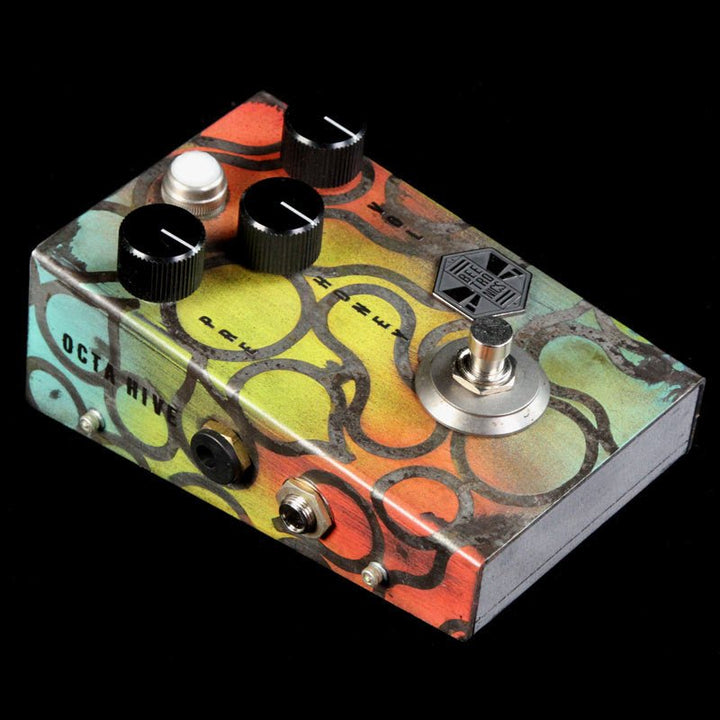 Beetronics Octahive Octave Fuzz Custom Neon Drips Effects Pedal