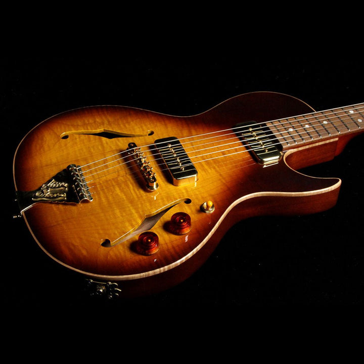 B&G Guitars Little Sister Crossroads Cutaway Tobacco Burst