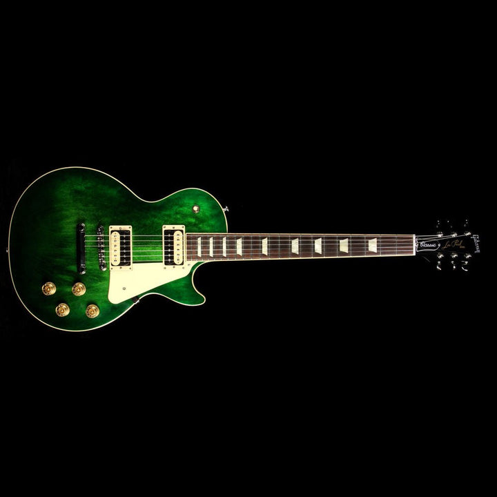 2017 Gibson Les Paul Classic T Electric Guitar Green Ocean Burst