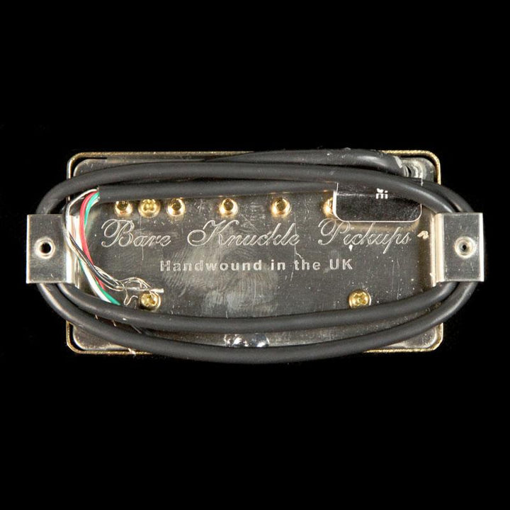 Bare Knuckle Black Dog 6-String Bridge 50mm 4C Black/White Coils Gold Battleworn