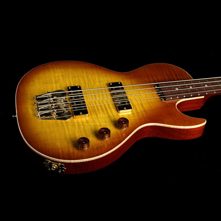 B&G Guitars Big Sister Electric Bass Guitar Honey Burst