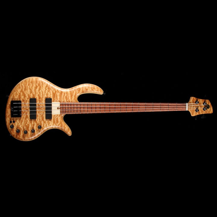 Elrick eVolution Gold Series 4-String Electric Bass Quilt Top Natural