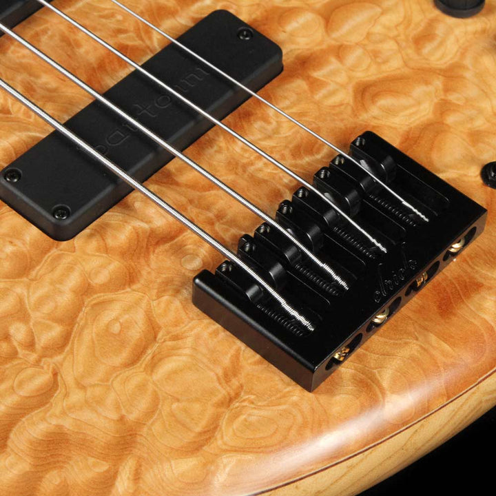 Elrick eVolution Gold Series 4-String Electric Bass Quilt Top Natural