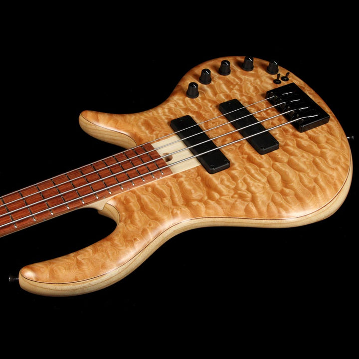 Elrick eVolution Gold Series 4-String Electric Bass Quilt Top Natural