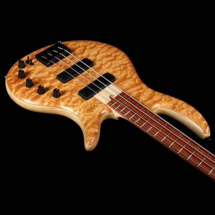 Elrick eVolution Gold Series 4-String Electric Bass Quilt Top Natural