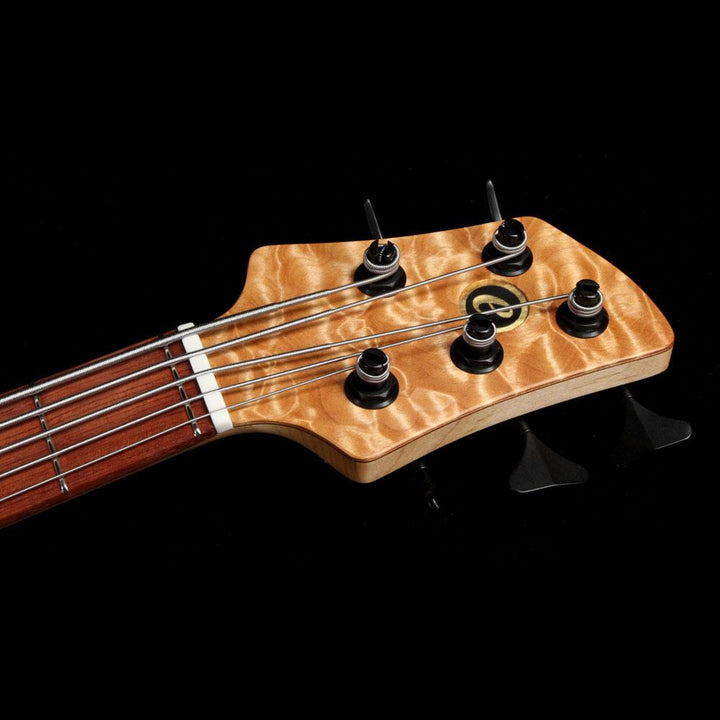 Elrick eVolution Gold Series 5-String Electric Bass Quilt Top Natural