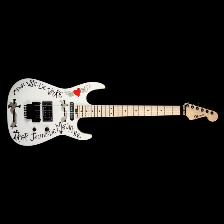 Charvel Warren DeMartini USA Signature Frenchie Electric Guitar White