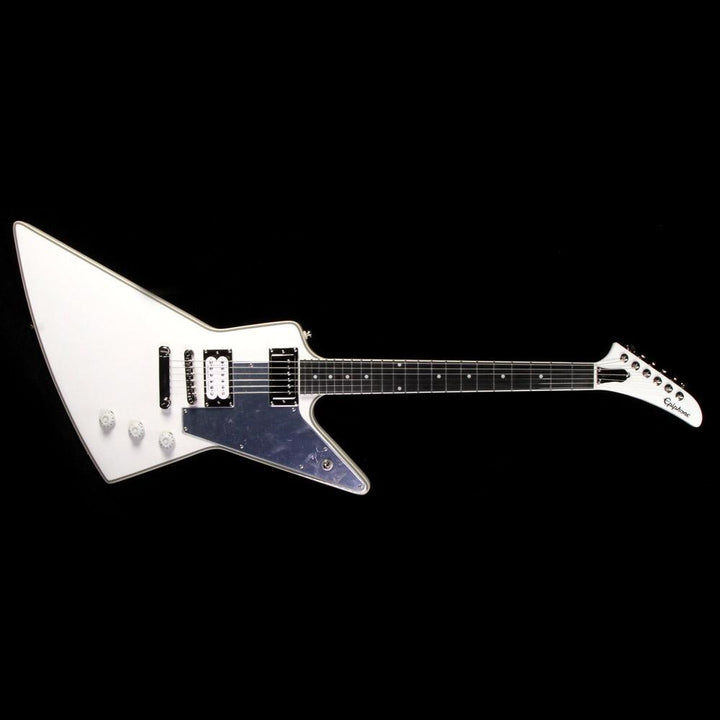 Epiphone Limited Edition Tommy Thayer White Lightning Explorer Outfit Electric Guitar Metallic White