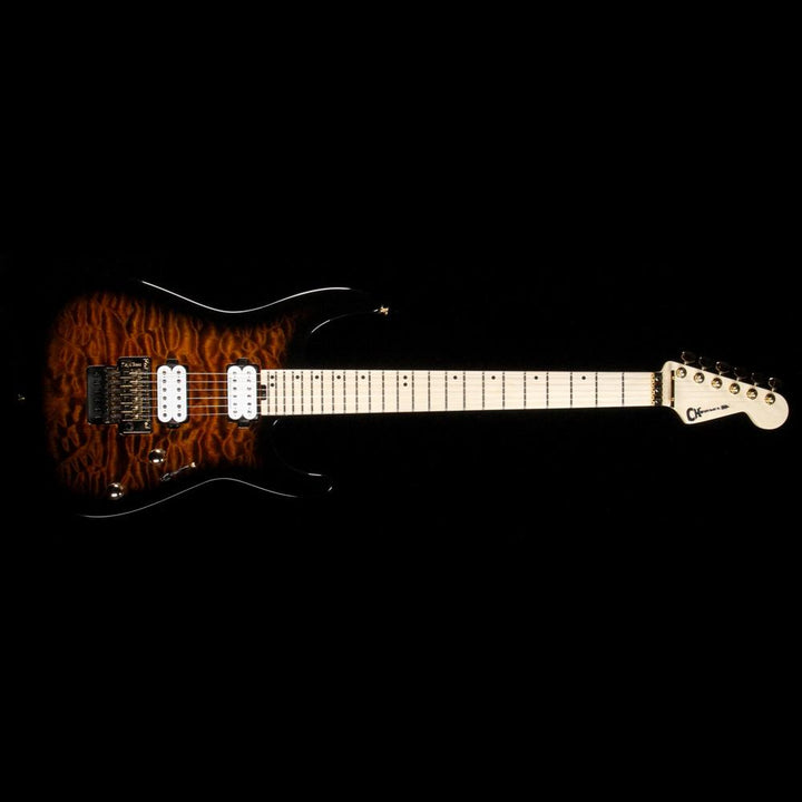 Charvel Pro Mod Dinky DK24 HH FR M QM Root Beer Burst