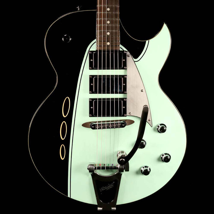 Backlund Rockerbox DLX Semi-Hollow Black and Mint