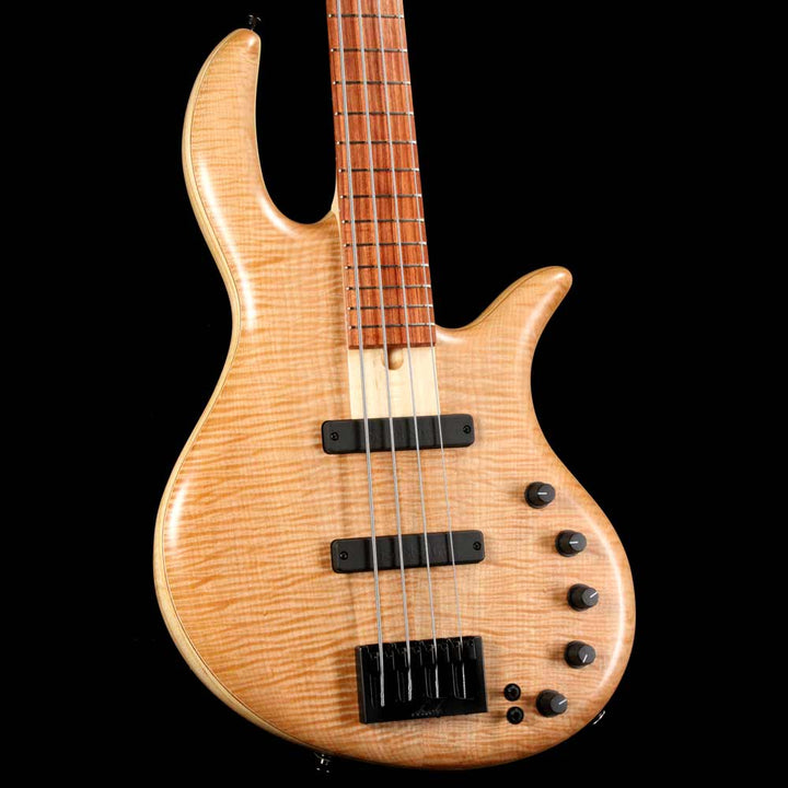 Elrick eVolution Gold Series 4-String Bass Flame Maple Top Natural