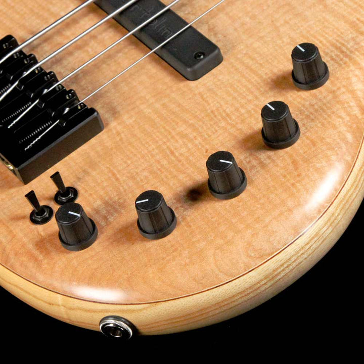 Elrick eVolution Gold Series 4-String Bass Flame Maple Top Natural