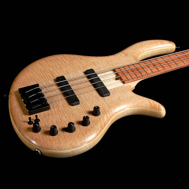 Elrick eVolution Gold Series 4-String Bass Flame Maple Top Natural