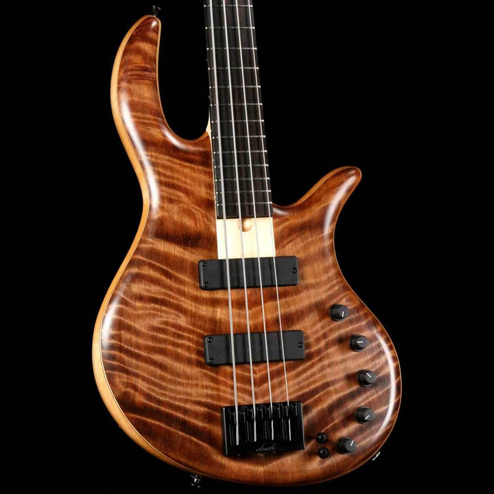 Elrick eVolution Gold Series 4-String Bass Flame Redwood Top Natural