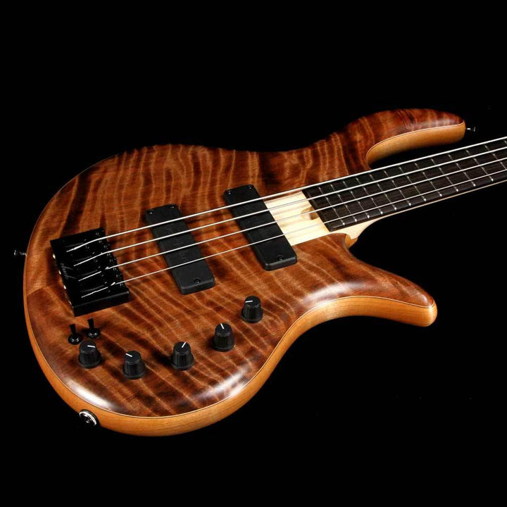 Elrick eVolution Gold Series 4-String Bass Flame Redwood Top Natural